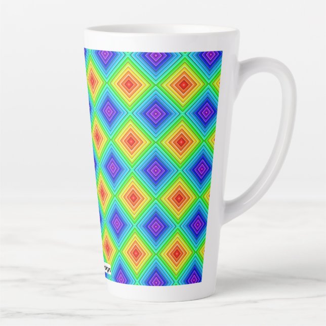 Topographie géométrique - Mug Latte (Droite)