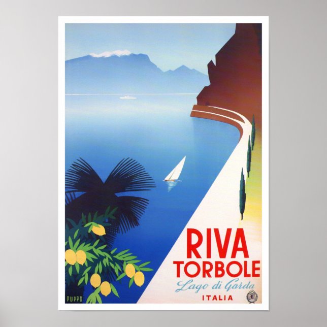 Torbole Garda Lake Italie voyage vintage Poster (Devant)