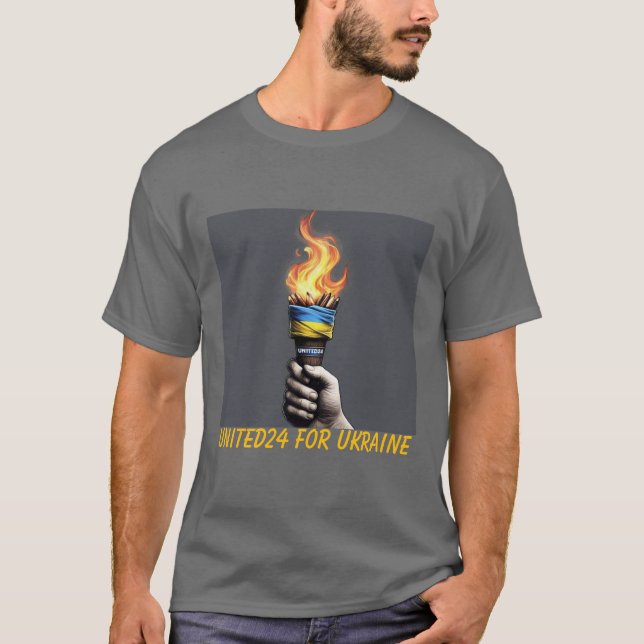 Torche d'Ukraine United24 Resilience T-shirt (Devant)
