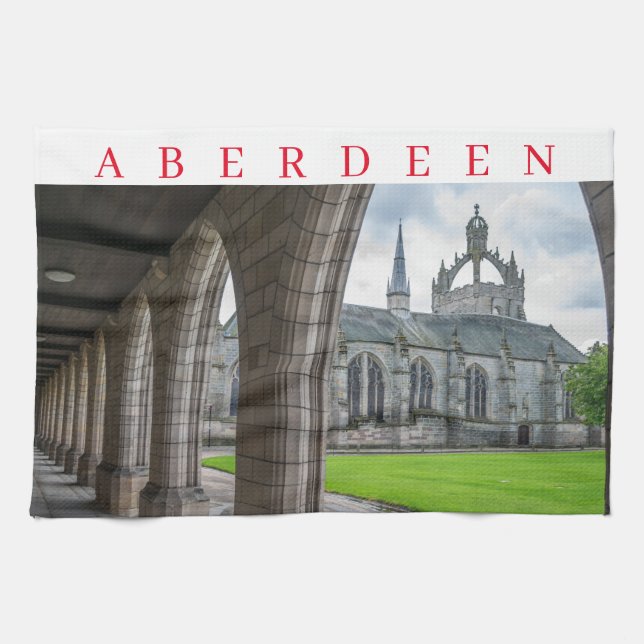Torchon à thé de l'Université d'Aberdeen (Horizontal)