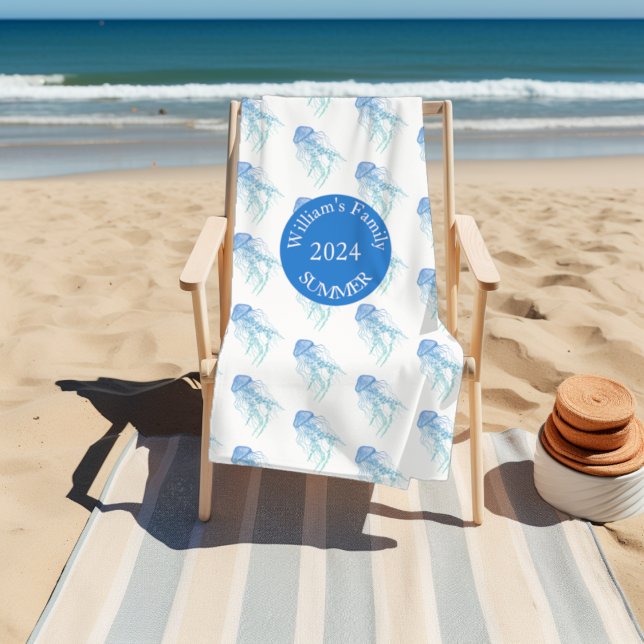 Torchon bleu vert bleu Serviette de plage personna (Créateur téléchargé)