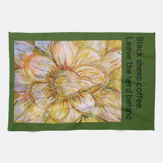 Torchon Camellia Jaune (Horizontal)