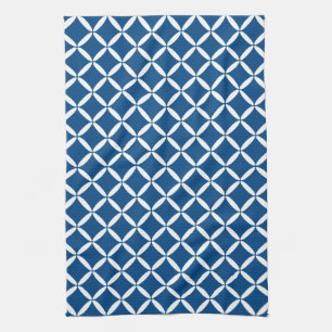 Torchon de cuisine à motif bleu