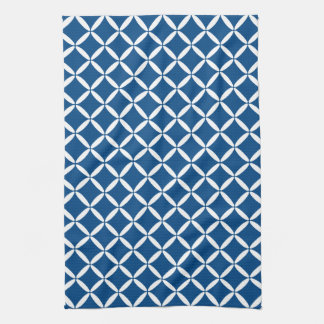 Torchon de cuisine à motif bleu