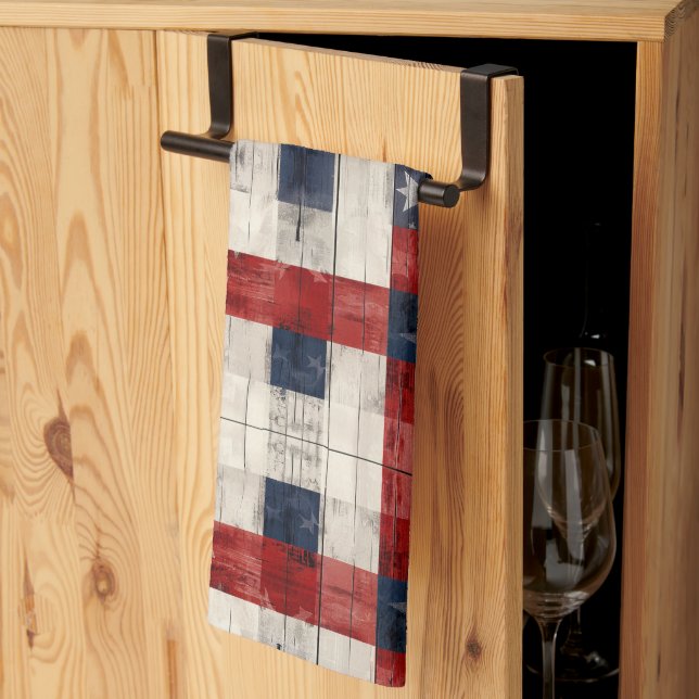 Torchon de cuisine à treillis Americana (Pliage en tiers)