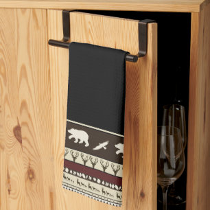 Torchon de cuisine bois d'automne
