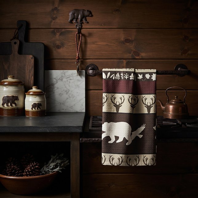 Torchon de cuisine bois d'automne (Créateur téléchargé)