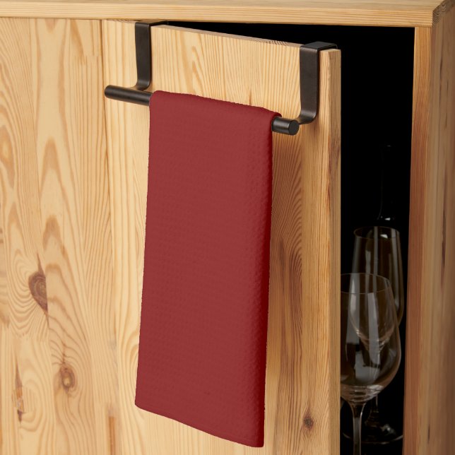 Torchon de cuisine bordeaux (Pliage en tiers)
