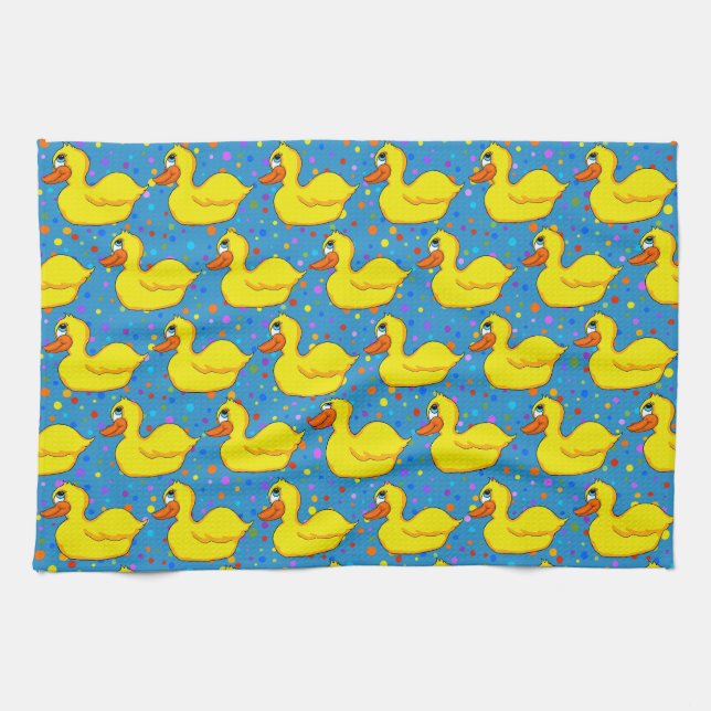 Torchon de cuisine Canard Jaune (Horizontal)