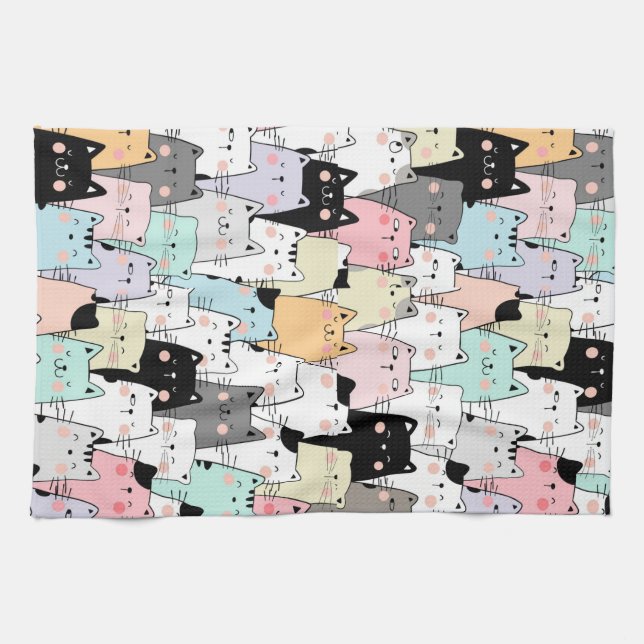 Torchon de cuisine chat, Torchons de vaisselle  (Horizontal)