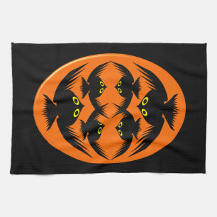 Torchon de cuisine corbeaux d'Halloween
