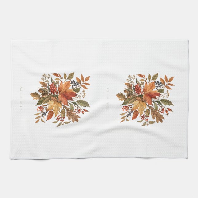 Torchon de cuisine d'automne (Horizontal)