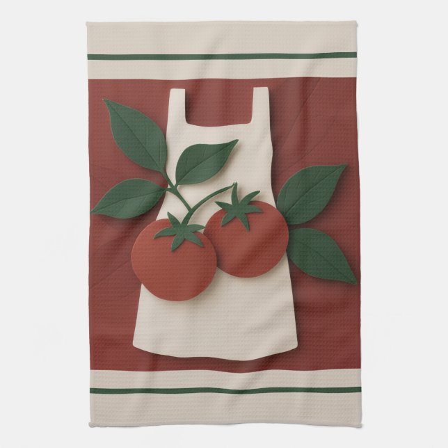 Torchon de cuisine de ferme — Récolte rustique pou (Vertical)