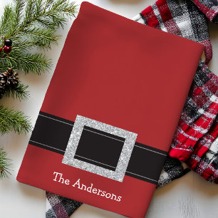 Torchon de cuisine de Noël personnalisé avec ceint