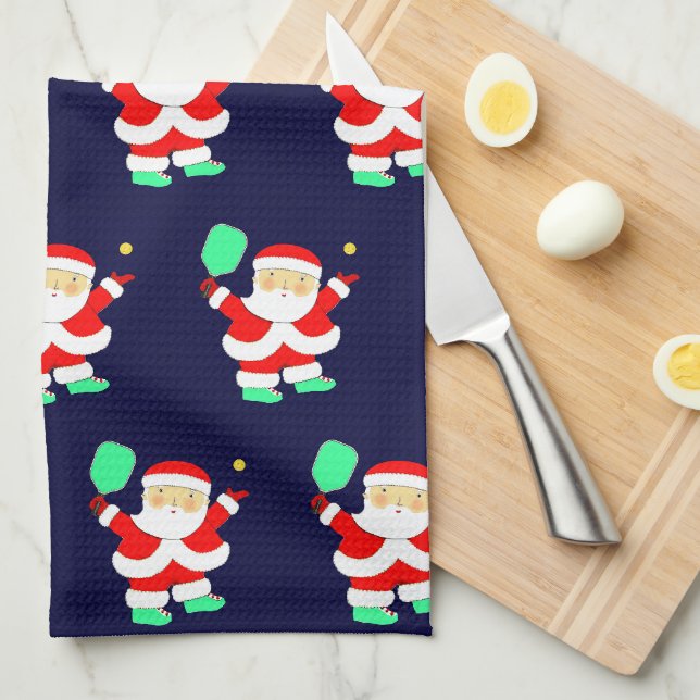 Torchon de cuisine de Noël pour pickleball (Quart Plié)