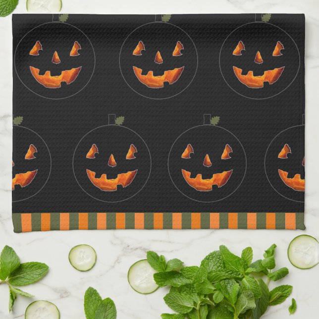 Torchon de cuisine décoration Halloween (Plié)