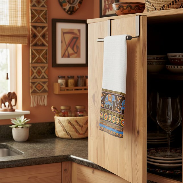 Torchon de cuisine éléphants lumineux (Créateur téléchargé)