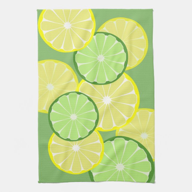 Torchon de cuisine en citrons et limes Cadeau (Vertical)