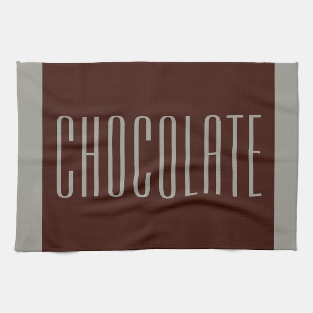 Torchon de cuisine en forme de barre de chocolat (Horizontal)