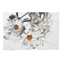 Torchon de cuisine Fleur de marguerite blanche – D