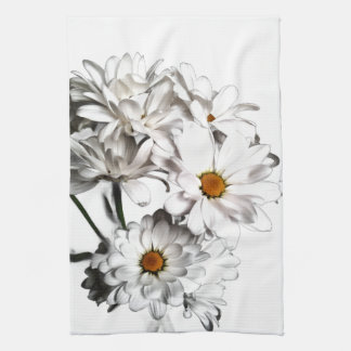 Torchon de cuisine Fleur de marguerite blanche – D