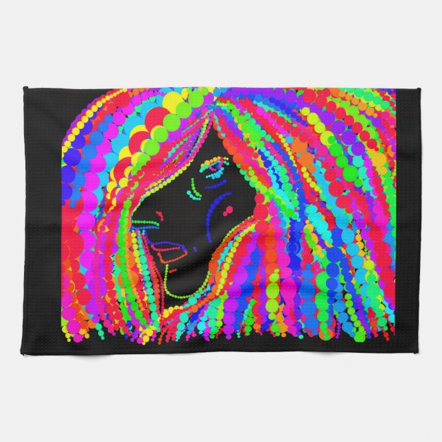 Torchon de cuisine Lady Rainbow (Horizontal)