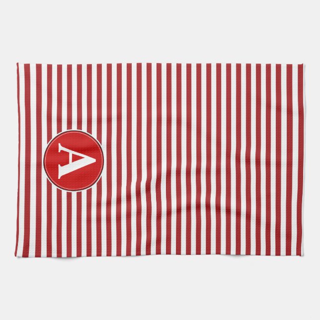 Torchon de cuisine, monogramme personnalisé (Horizontal)