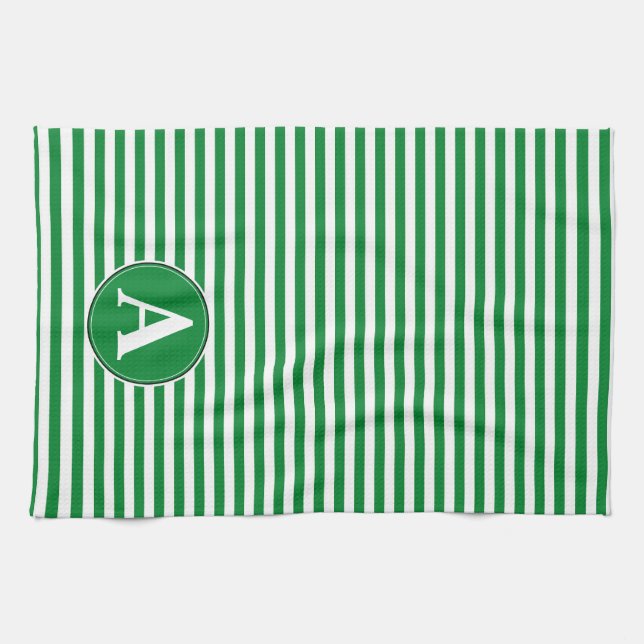 Torchon de cuisine, monogramme personnalisé (Horizontal)