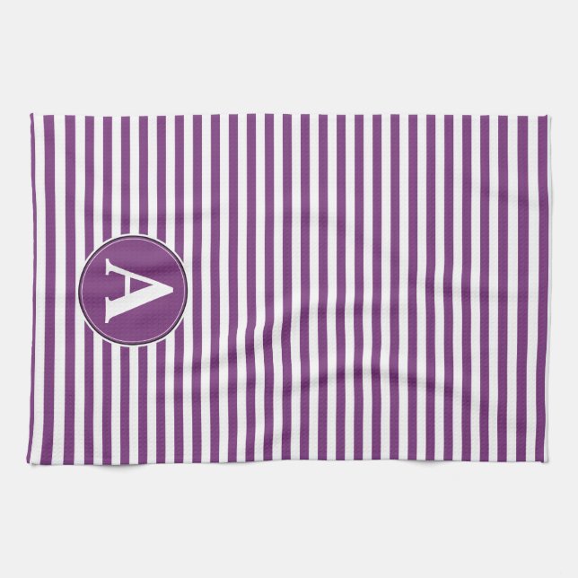 Torchon de cuisine, monogramme personnalisé (Horizontal)