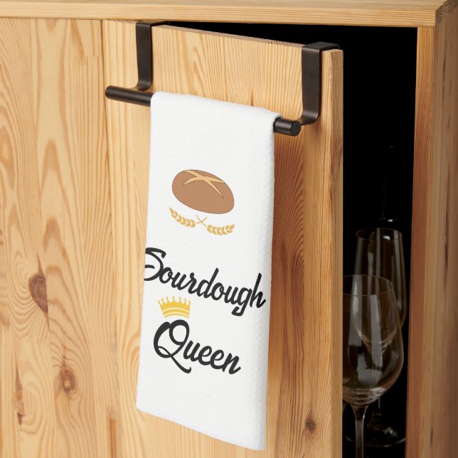 Torchon de cuisine Sourdough Queen (Pliage en tiers)
