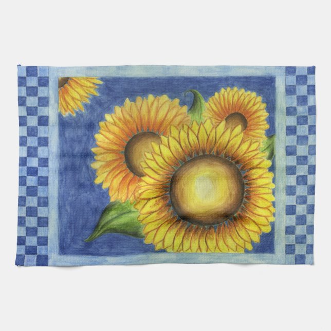 Torchon de cuisine Tournesol (Horizontal)