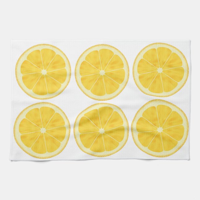 Torchon de cuisine - Tranche de citron (Horizontal)