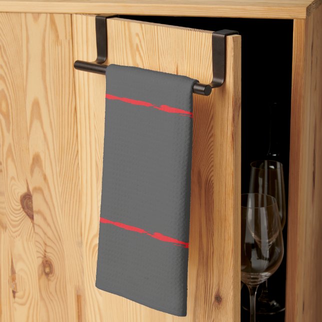 Torchon de cuisine Veines de lave (Pliage en tiers)