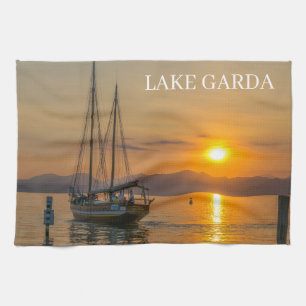 Torchon de soleil sur le lac de Garde