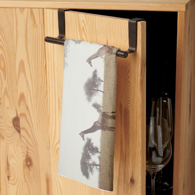Torchon Girafe (Pliage en tiers)