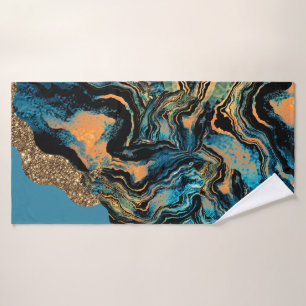 Torchons de Bleu Orange Vert Baignoire