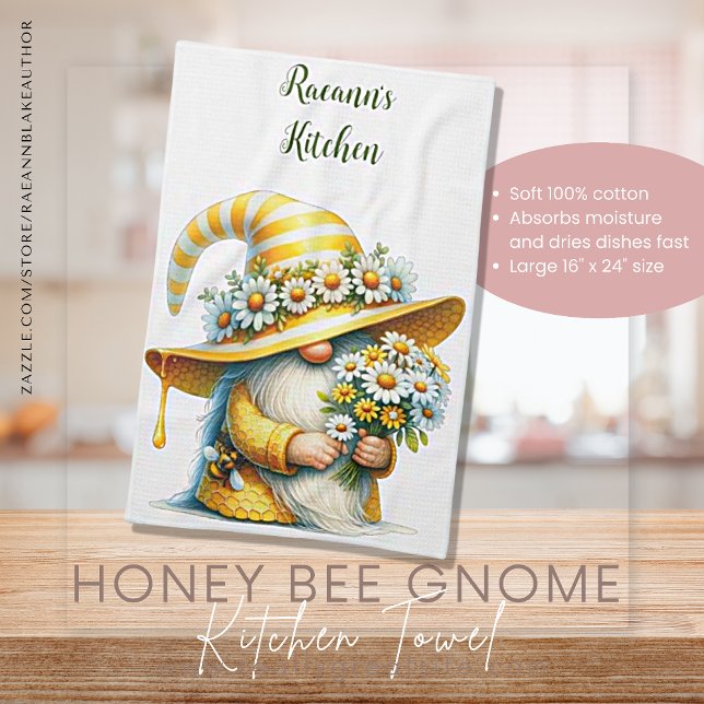 Torchons de cuisine Gnome Abeille à Miel (Créateur téléchargé)