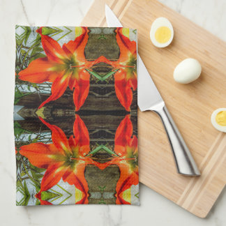 Torchons de cuisine motif Amaryllis
