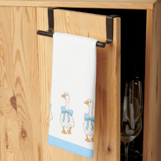 Torchons de cuisine oie de ferme bleue