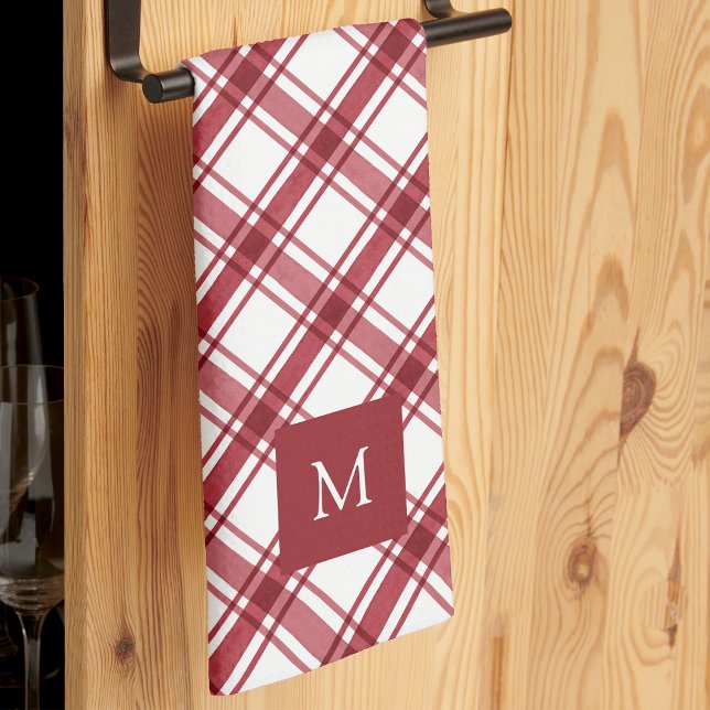 Torchons de cuisine rouges et blancs (Red and White Kitchen Towels
)