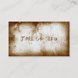 Tore Up [sépia] Cartes de visite