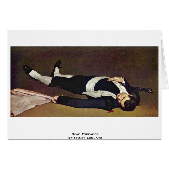 Torero mort par Manet Edouard (Devant horizontal)