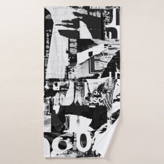 Torn street advertisement posters collage backgrou
