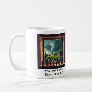 Tornade fenêtre rebord cactus mug