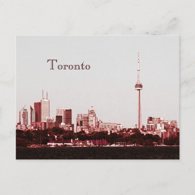 Toronto avec carte postale de la tour CN (Devant)
