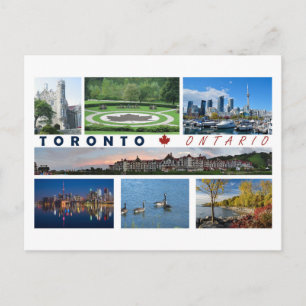 Toronto Ontario Canada Tourist Carte postale Multi