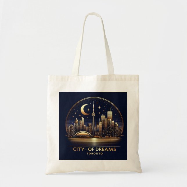 Toronto Skyline Élégance - Sac fourre-tout Navy &  (Devant)