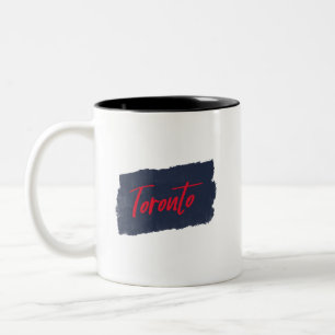 Toronto Typographie rouge manuscrite Café Mug