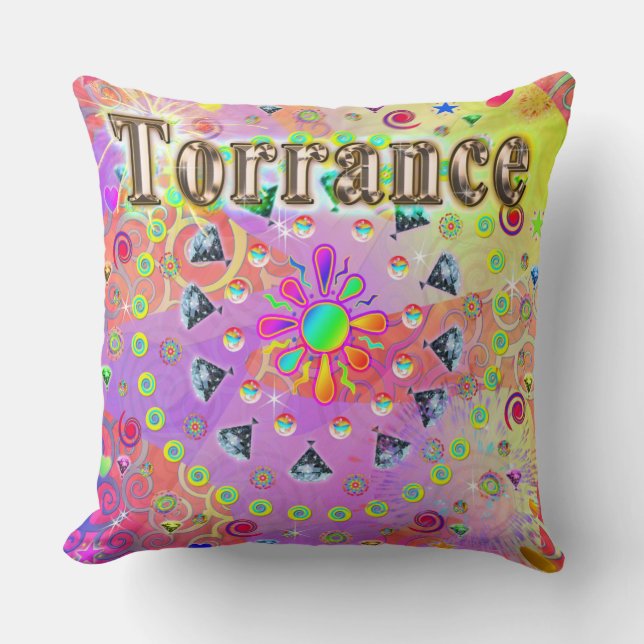Torrance Lucky Coussin doré (Recto)