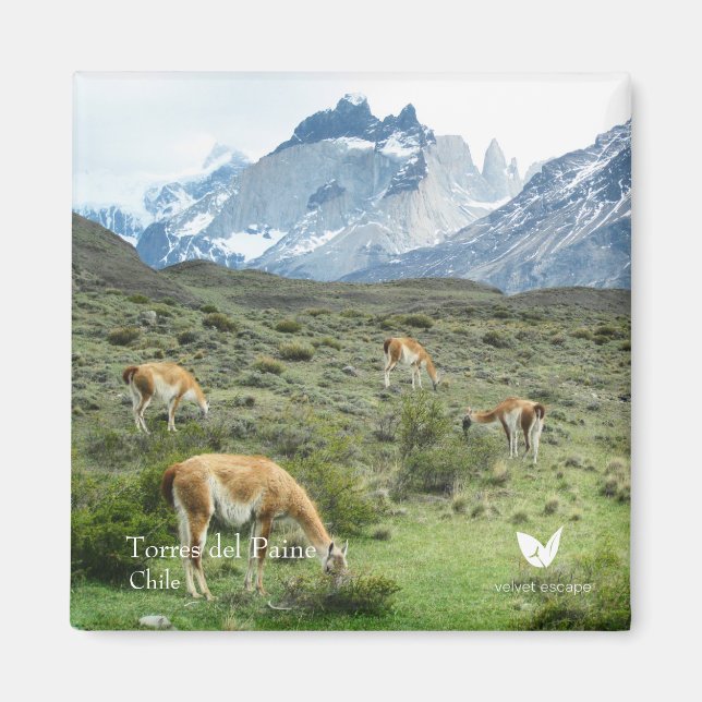 Torres del Paine - aimant frigo par Velvet Escape (Devant)